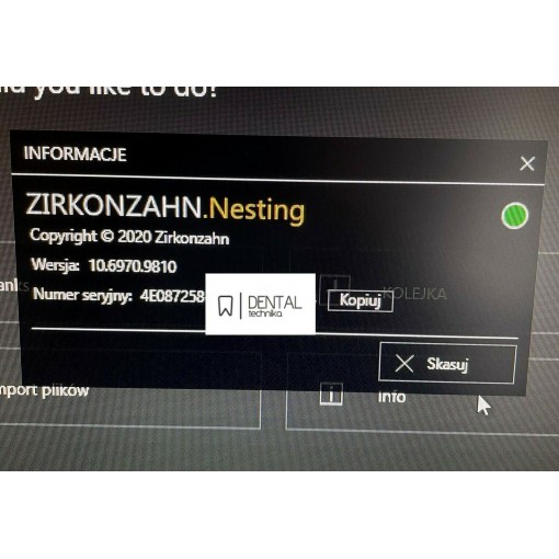 Zirokonzahn software cad cam (exocad) Modellier and Nesting